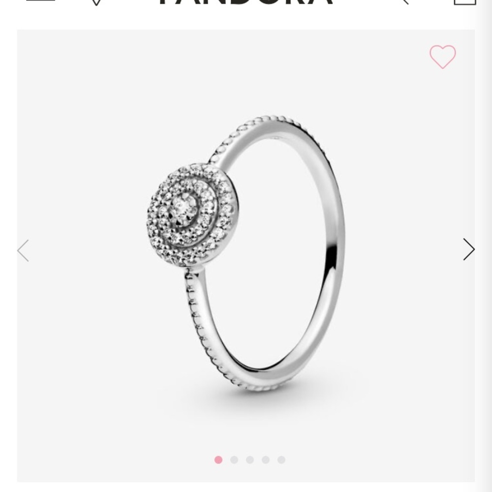 Pandora elegant sparkle ring size 52